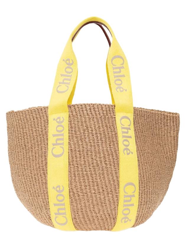 Woody Basket Large Tote Bag Yellow Beige - CHLOE - BALAAN 1