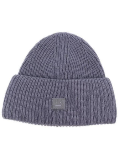 Small Face Logo Beanie Faded Purple - ACNE STUDIOS - BALAAN 1