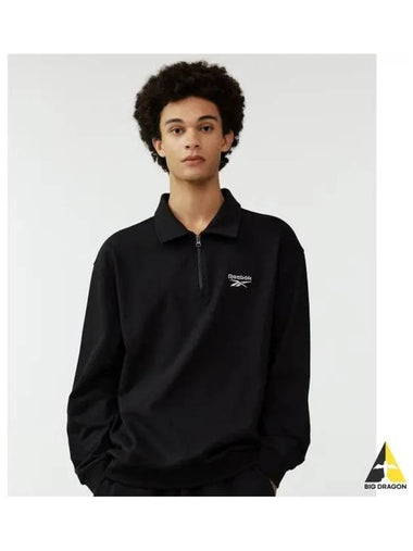 Vector half zip up sweatshirt black - REEBOK - BALAAN 1