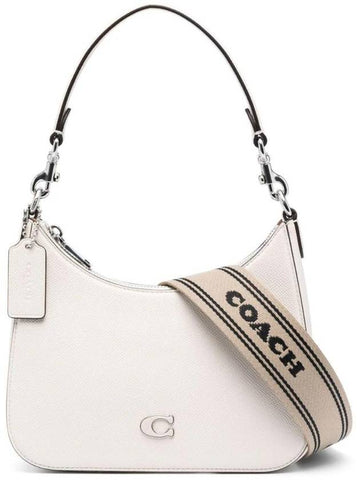 Signature Canvas Hobo Shoulder Bag White - COACH - BALAAN 1