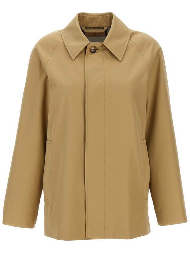 Gabardine Short Single Coat Flax - BURBERRY - BALAAN 2