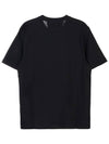 Small Logo Print Short Sleeve T-Shirt Black - CP COMPANY - BALAAN 3