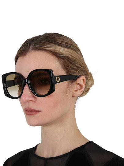 Gucci Brown Gradient Geometric Ladies Sunglasses GG1257SA 004 56 - GUCCI - BALAAN 2