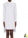 Pleated back stripe Oxford dress FDSD95C F0272 996 - THOM BROWNE - BALAAN 2