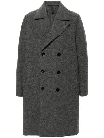 Harris Wharf London Double-Breasted Long Coat In Virgin Wool - HARRIS WHARF LONDON - BALAAN 1