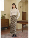 Nerd Check Long Skirt - MICANE - BALAAN 2