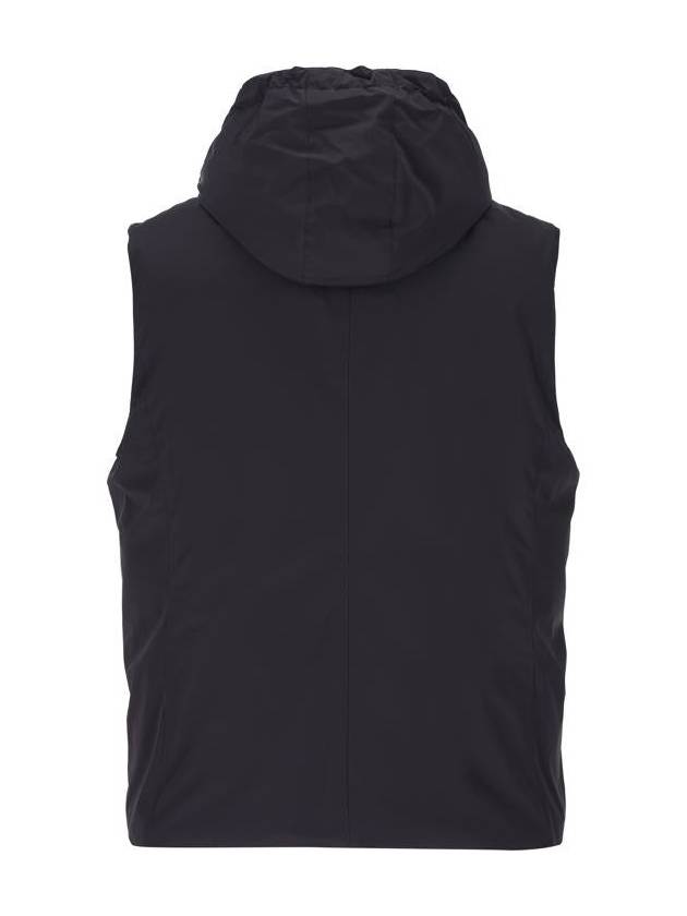 Hooded Padded Vest Navy - BRUNELLO CUCINELLI - BALAAN 3