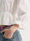 Lottiemoss Eyelet Lace Blouse Ivory - SORRY TOO MUCH LOVE - BALAAN 3