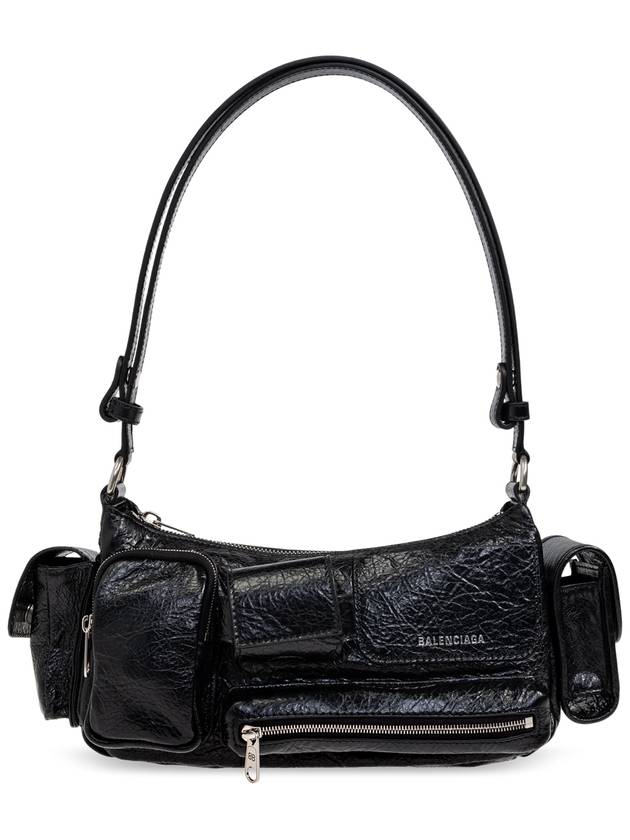 Superbusy Leather Shoulder Bag Black - BALENCIAGA - BALAAN 2