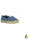 Triomphe Stamped Denim Espadrilles Navy - CELINE - BALAAN 2