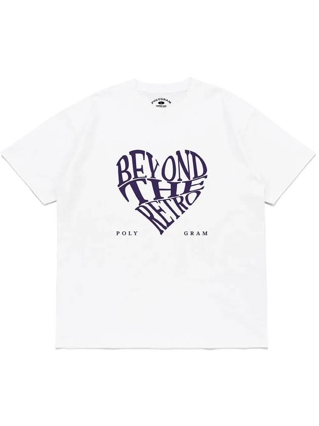 RETRO HEART T SHIRTS WHITE - POLYGRAM - BALAAN 4