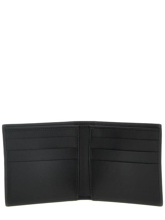 Logo Leather Half Wallet Black - DOLCE&GABBANA - BALAAN 4