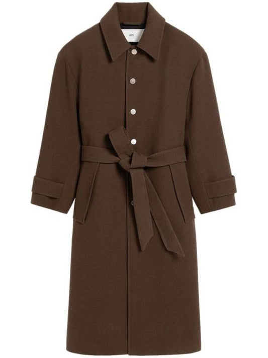 Belted wool coat H24HCO414WV0051 - AMI - BALAAN 1