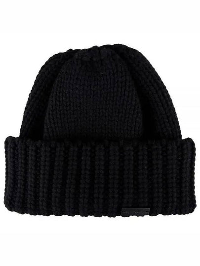 Cashmere Knit Beanie Black - SAINT LAURENT - BALAAN 2