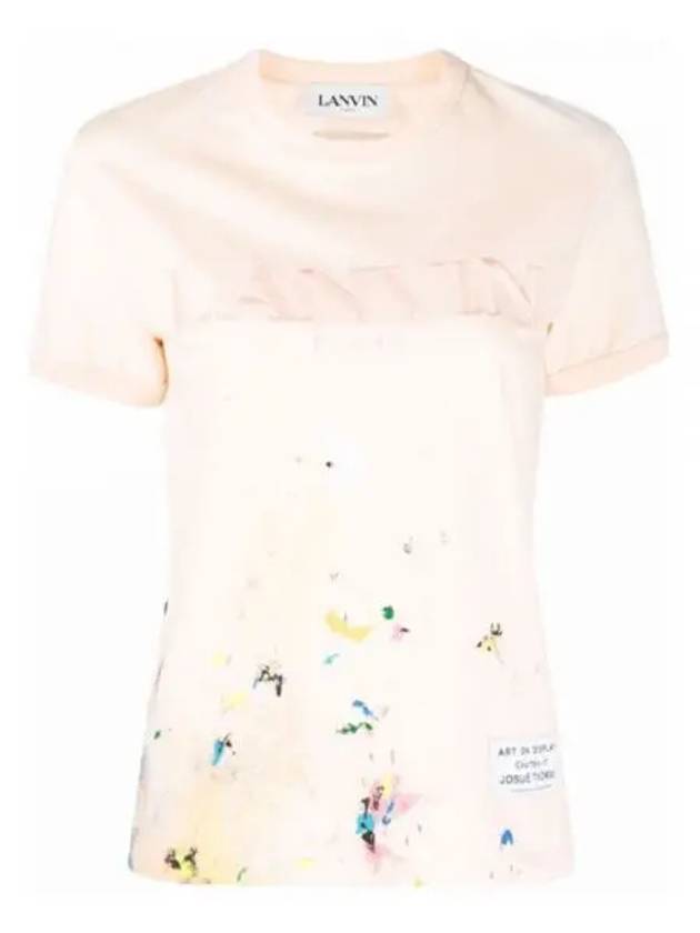 Gallery Department Women s Painting Short Sleeve T Shirt Light Pink RU TSG007J007 - LANVIN - BALAAN 1