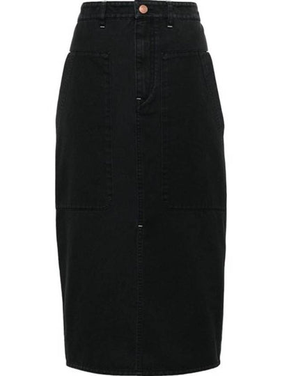 Flozia H Line Skirt Black - ISABEL MARANT - BALAAN 2