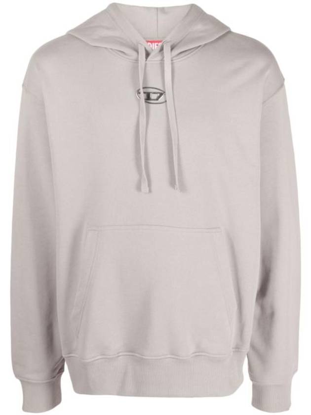 S Macs Logo Hoodie Grey - DIESEL - BALAAN 2