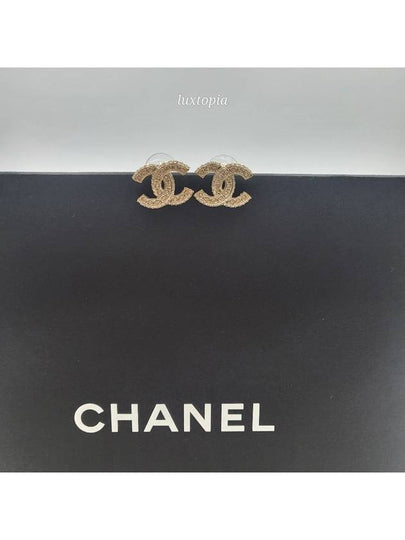 Metal Earrings Diamantes & Gold Crystal - CHANEL - BALAAN 2