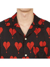 Men's Break Heart Motif Print Short Sleeve Shirt Black - ALLSAINTS - BALAAN 8