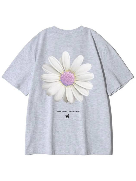 Daisy Short Sleeve T Shirt Melange - ELIMENO - BALAAN 2