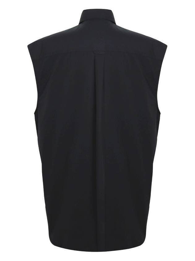 Sleeveless Shirt Vest Black - BURBERRY - BALAAN 3