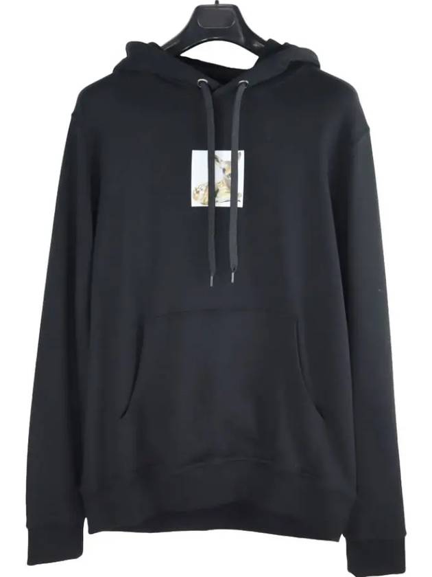 Deer Print Hoodie Black - BURBERRY - BALAAN 3