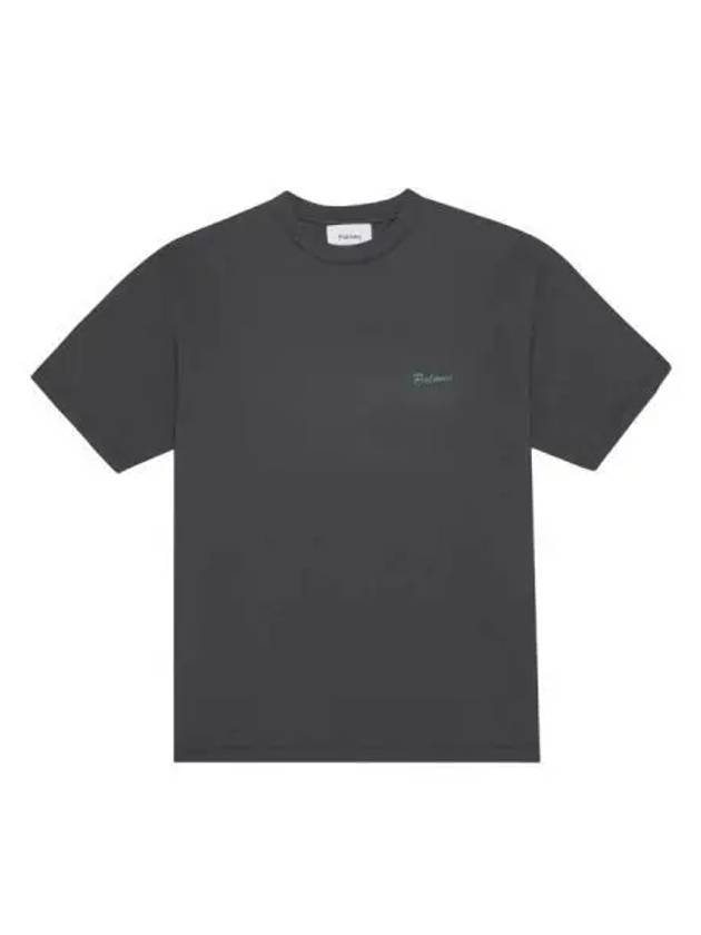 Dyed short sleeve t shirt washed gray - PALMES - BALAAN 1