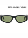 Sunglasses NEEMA BLACK MATTE GTH black horn rim green - RETROSUPERFUTURE - BALAAN 3