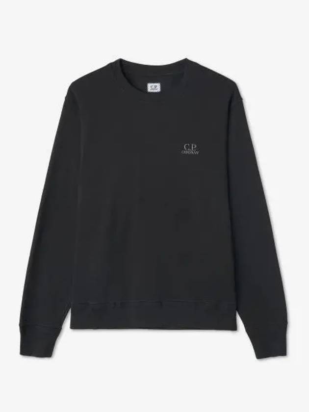 Logo Print Sweatshirt Black - CP COMPANY - BALAAN 2