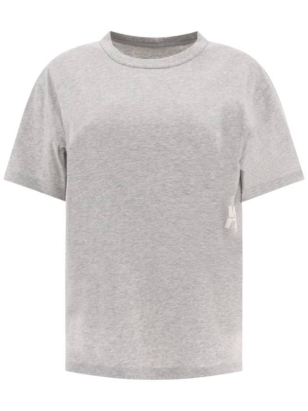 Cotton Logo Print Short Sleeve T-Shirt Gray - ALEXANDER WANG - BALAAN 2