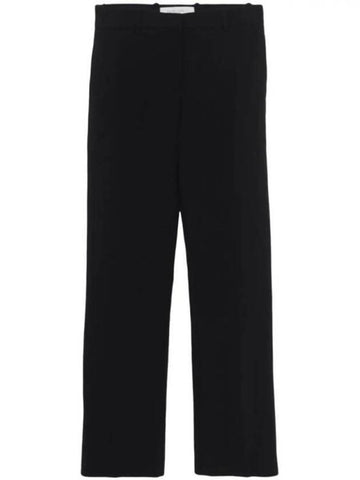 Wool blend straight pants soft black - GOLDEN GOOSE - BALAAN 1