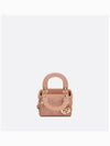 Micro Lady Cannage Lambskin Mini Bag Rose - DIOR - BALAAN 4