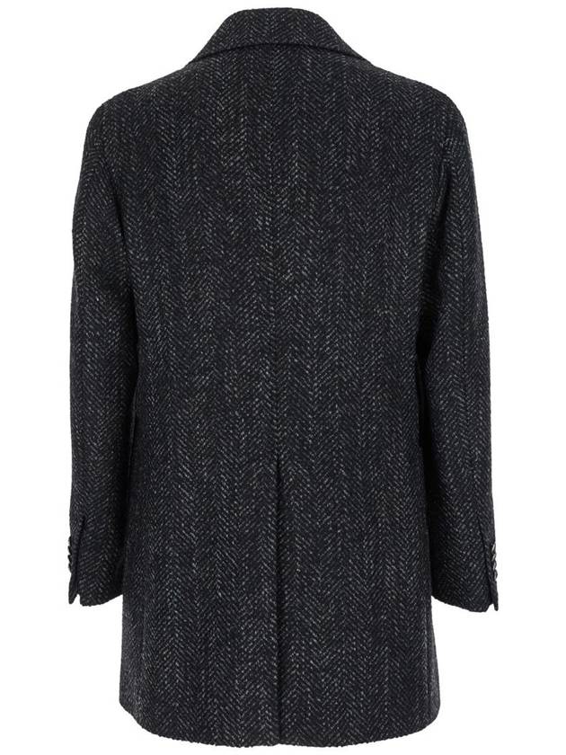 'Peacot' Grey Short Double-Breasted Coat In Wool Blend Man - TAGLIATORE - BALAAN 2