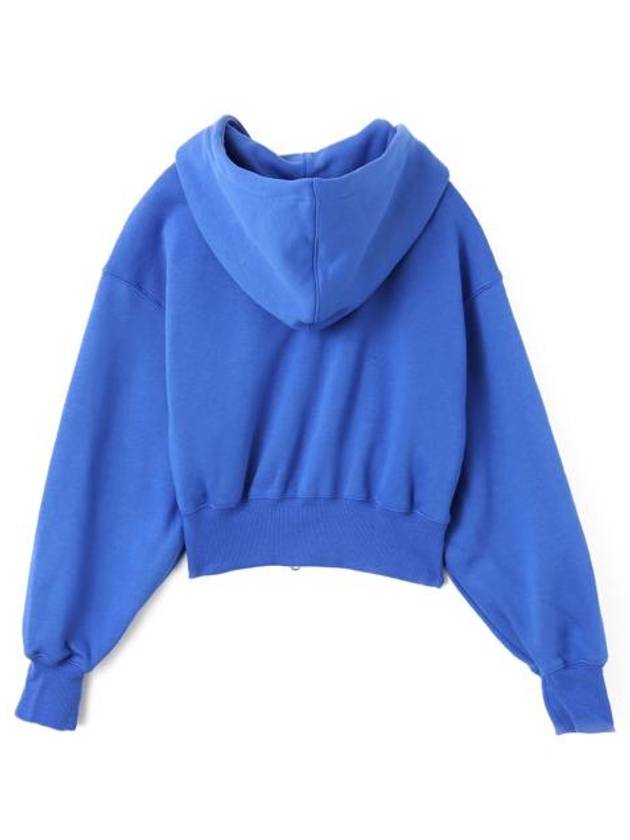 Sportswear Phoenix Fleece Crop Zip-Up Hoodie Blue - NIKE - BALAAN 3