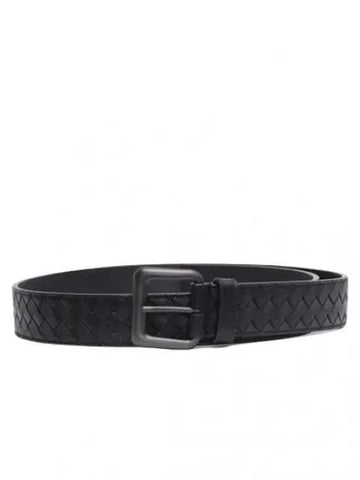 Nero Intrecciato Belt Men s Waistband - BOTTEGA VENETA - BALAAN 1