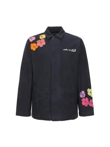 Jacket Warhol Flower Shirt Black Olive - MAHARISHI - BALAAN 1