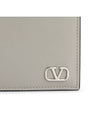 V Logo Signature Half Wallet Grey - VALENTINO - BALAAN 7