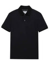 Women's Stitch Knit Short Sleeve Polo Shirt Black - MAISON MARGIELA - BALAAN 1