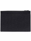 Pebble Grain Leather Large Zipper Laptop Holder Black - THOM BROWNE - BALAAN 3