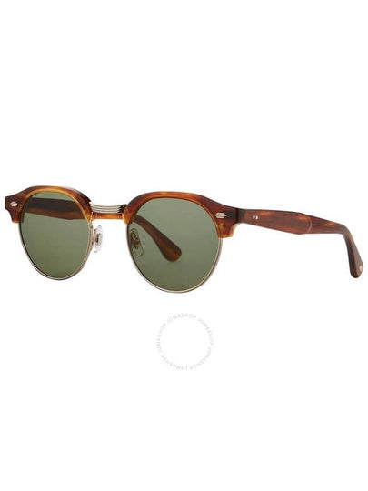 Garrett Leight OAKWOOD SUN Green Oval Sunglasses 4050 HAT-G/GRN 47 - GARRETT LEIGHT - BALAAN 2