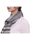 Giant Check Cashmere Scarf Grey - BURBERRY - BALAAN 5