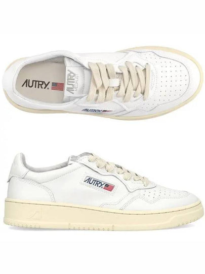 Medalist Leather Low Top Sneakers White - AUTRY - BALAAN 2