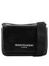 Logo Leather Messenger Bag Black - WOOYOUNGMI - BALAAN 3