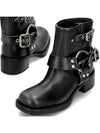 vintage look leather booties - MIU MIU - BALAAN 2