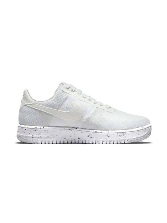 Air Force 1 Low Crater Flyknit Low Top Sneakers White - NIKE - BALAAN 1