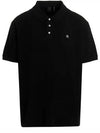 Embroidered Logo Short Sleeve Polo Shirt Black - MOOSE KNUCKLES - BALAAN 2