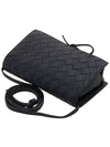 Intrecciato Mini Cross Bag Black - BOTTEGA VENETA - BALAAN 5