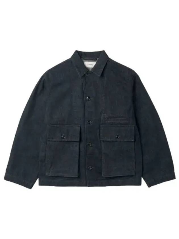 Boxy Denim Jacket Indigo Jumper - LEMAIRE - BALAAN 1