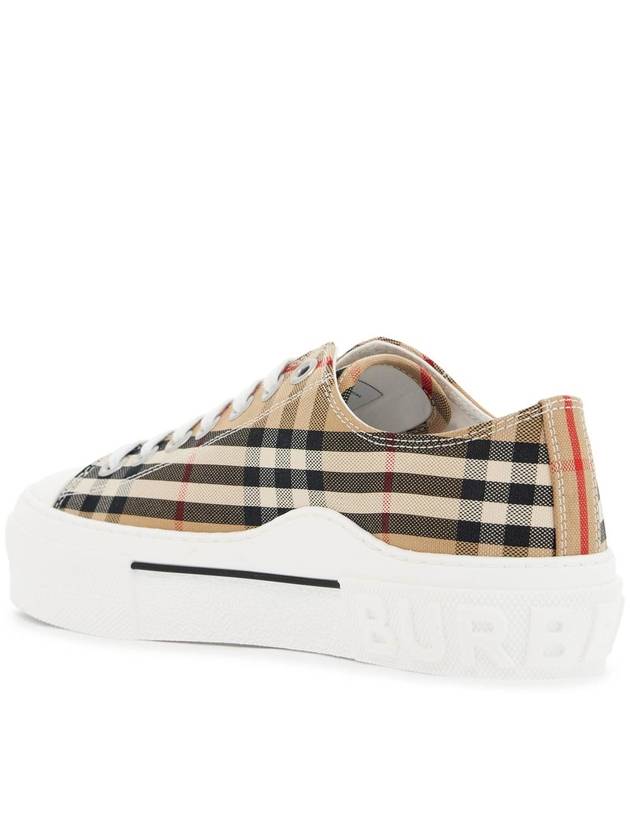 Vintage Check Cotton Sneakers Archive Beige - BURBERRY - BALAAN 4