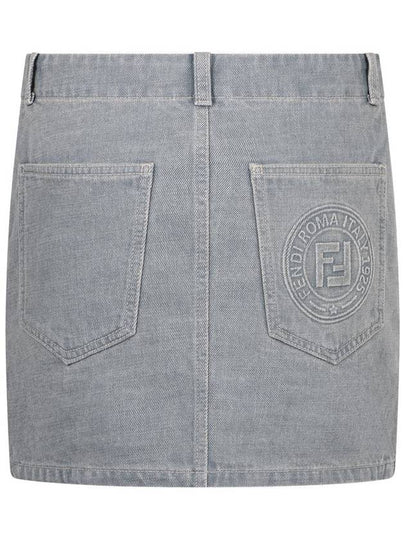 Fendi Denim Mini Skirt - FENDI - BALAAN 2